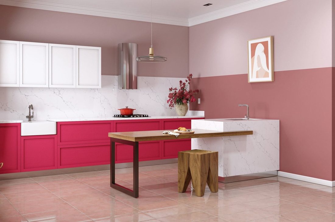 Bianco Napoli Bianco Napoli backsplash and island