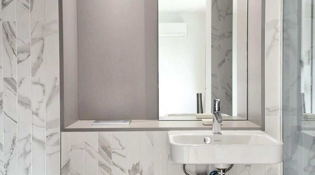 Sleek Concrete Sleek Concrete bathroom niche and shelf