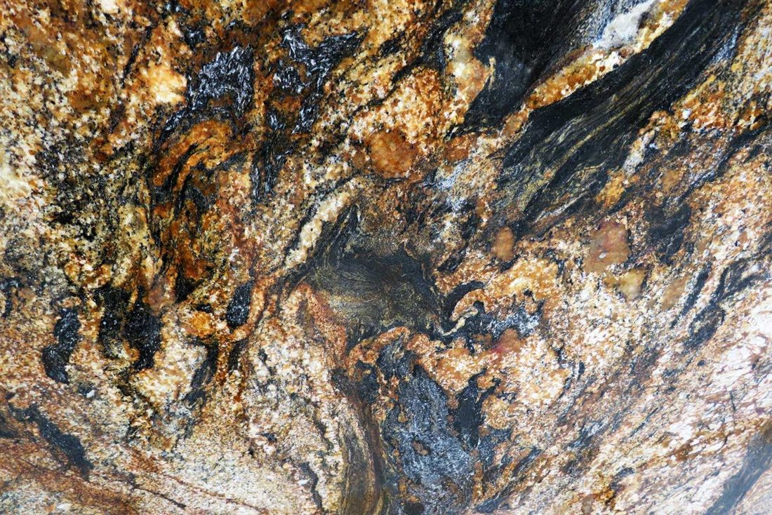 Magma Magma granite, slab close-up (representative)