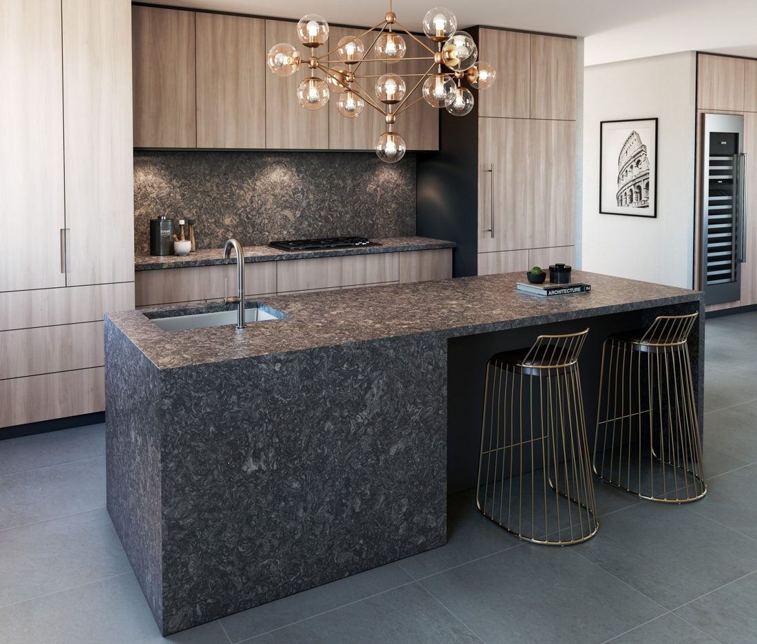 Cambria Ashbourne Matte In a room setting