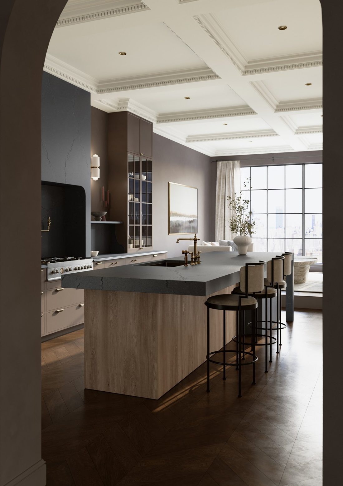 Cambria Inverness Stonestreet In a room setting