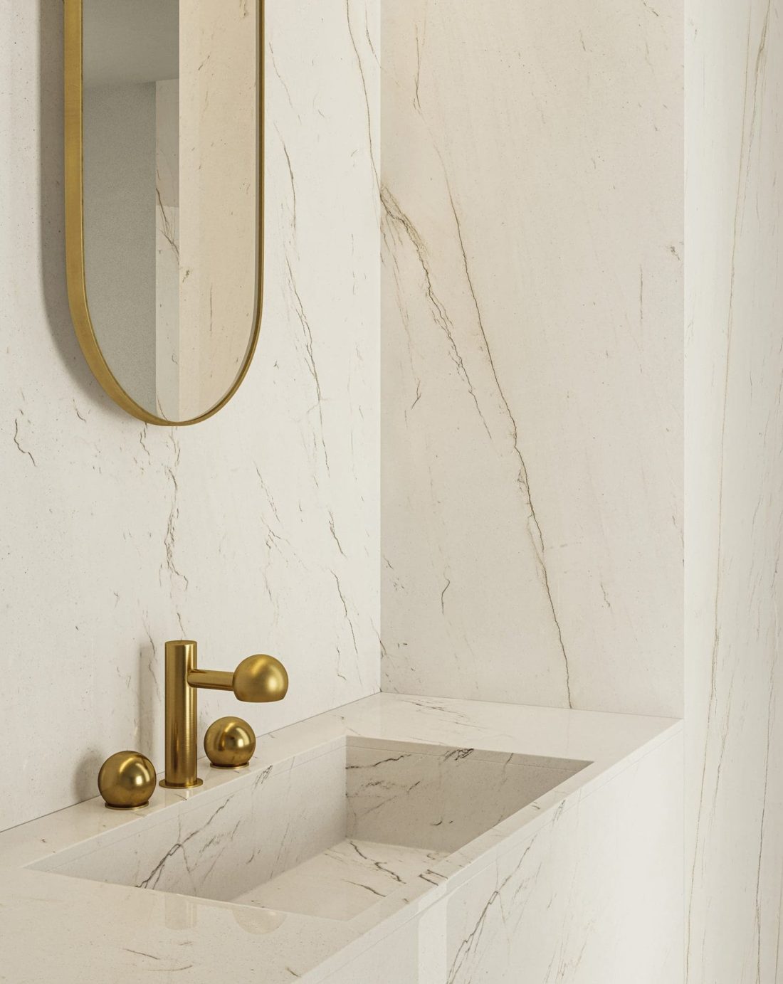 Infinity Calacatta Brasile In a room setting