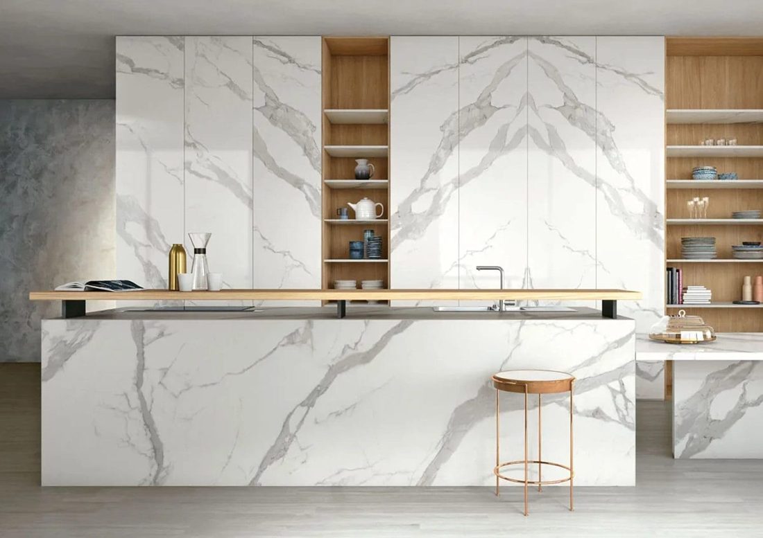 Infinity Classic Statuario In a room setting