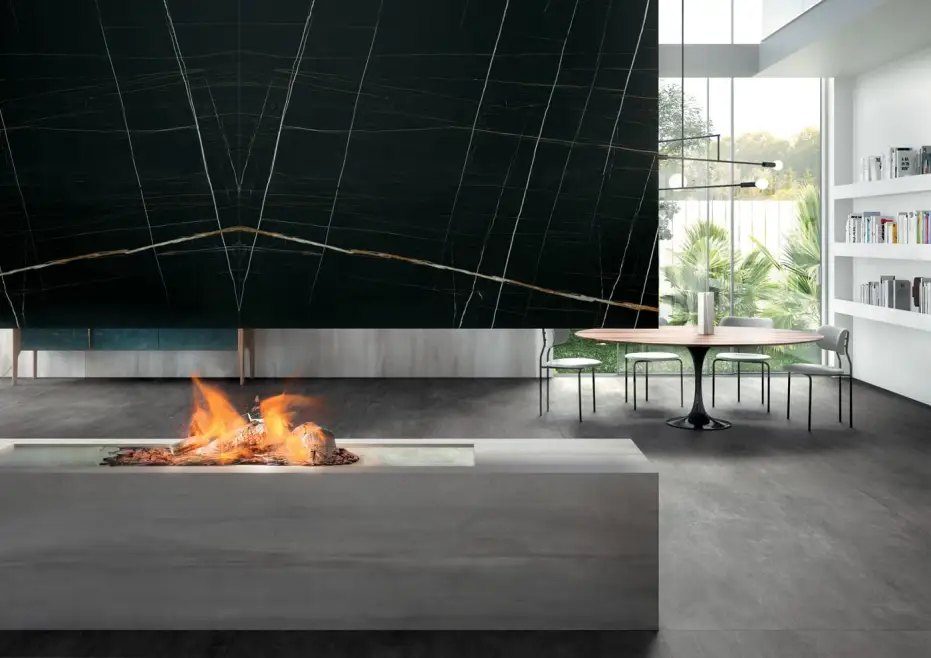 Infinity Metal Silver In a room setting