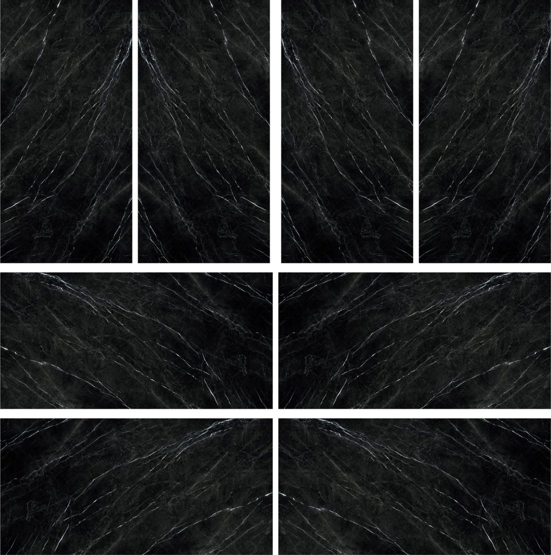 Infinity Nero Marquina Nero Marquina bookmatched