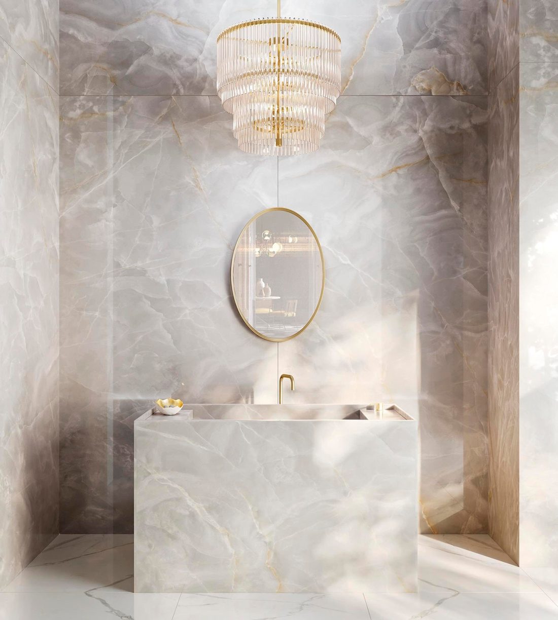 Infinity Onyx White In a room setting