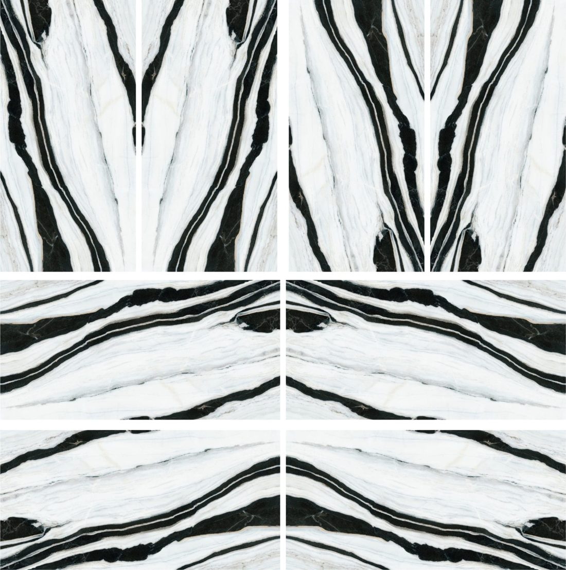 Infinity Panda White Natura Vein Panda White bookmatched