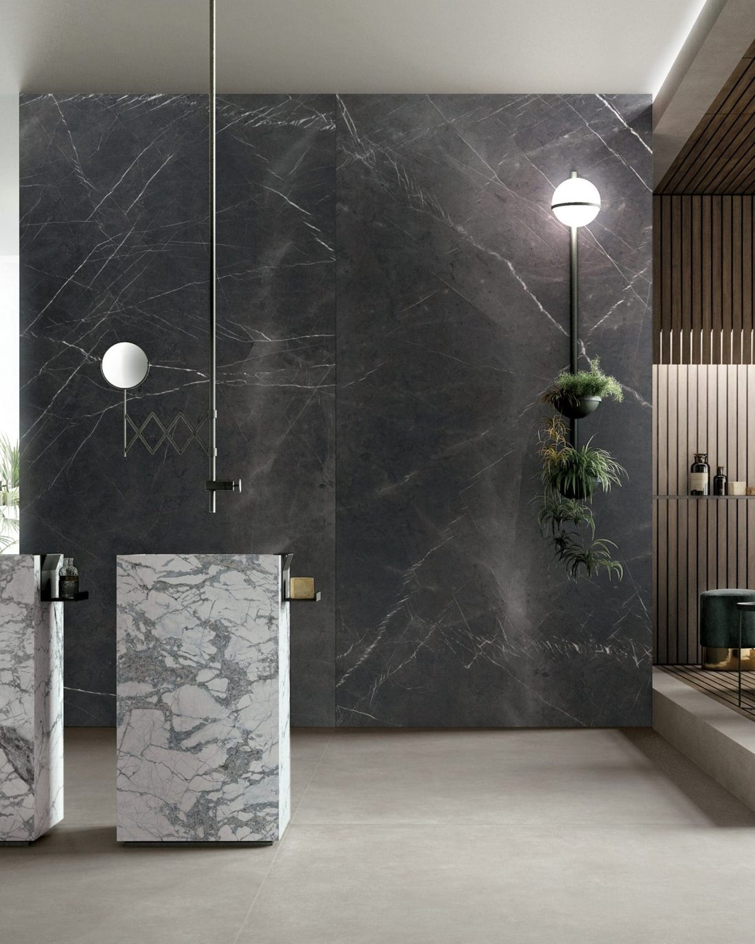 Infinity Pietra Grey In a room setting