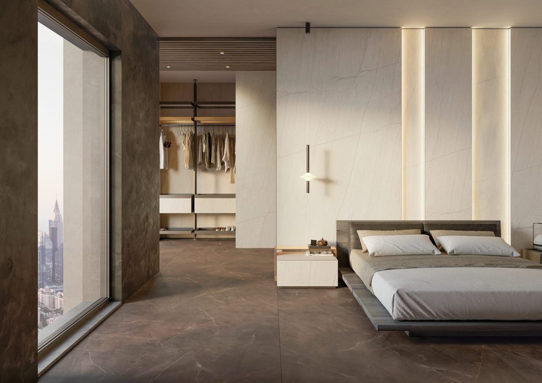 Infinity White Macaubas In a room setting