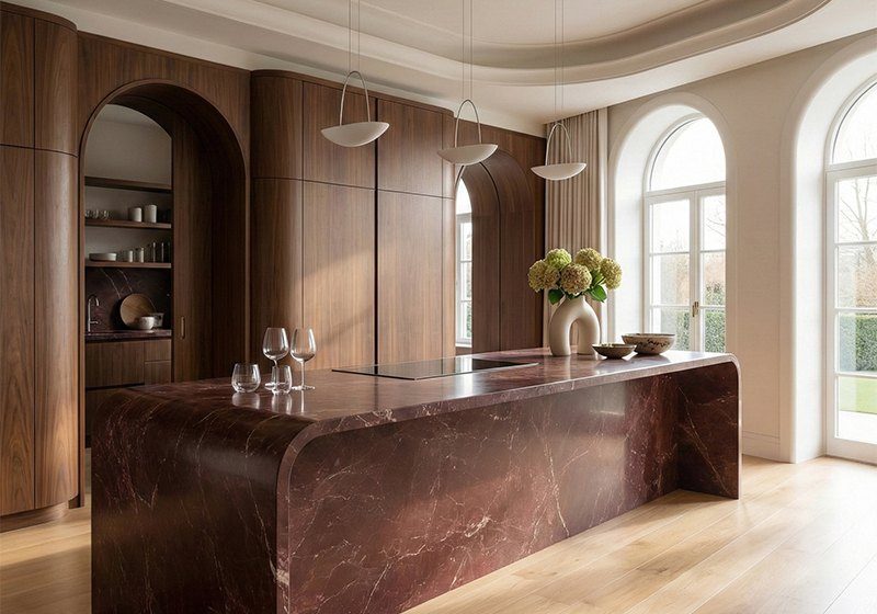 Red Bordeaux In a room setting