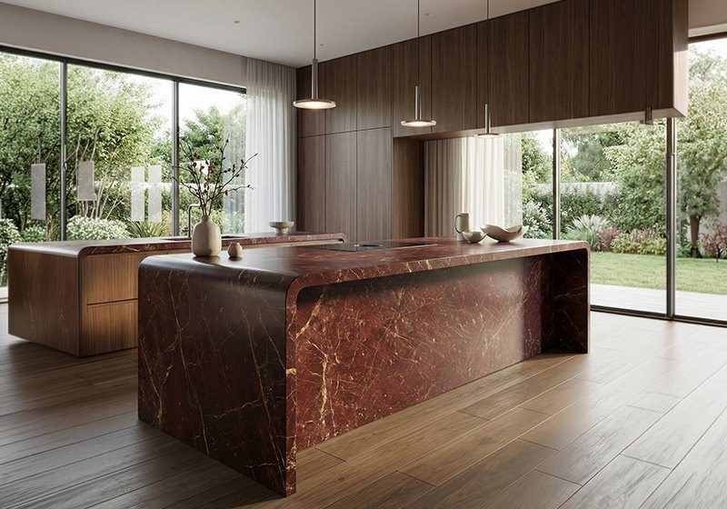 Red Bordeaux In a room setting