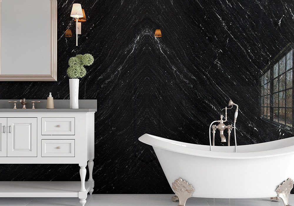 Black Ocean In a room setting