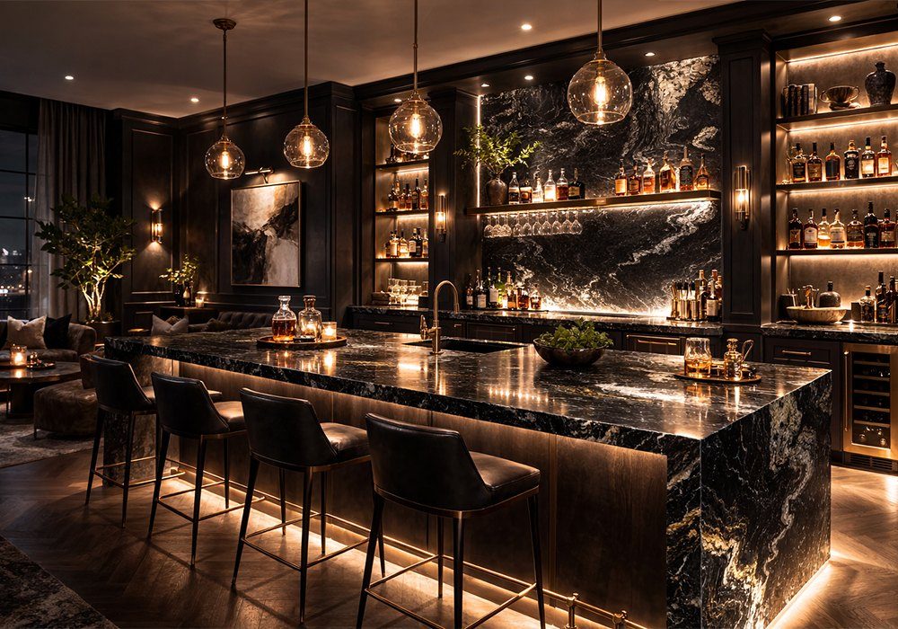 Titanium In a room setting