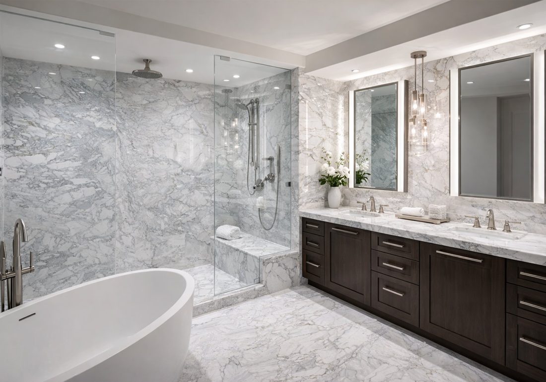 Calacatta Gold Supreme In a room setting