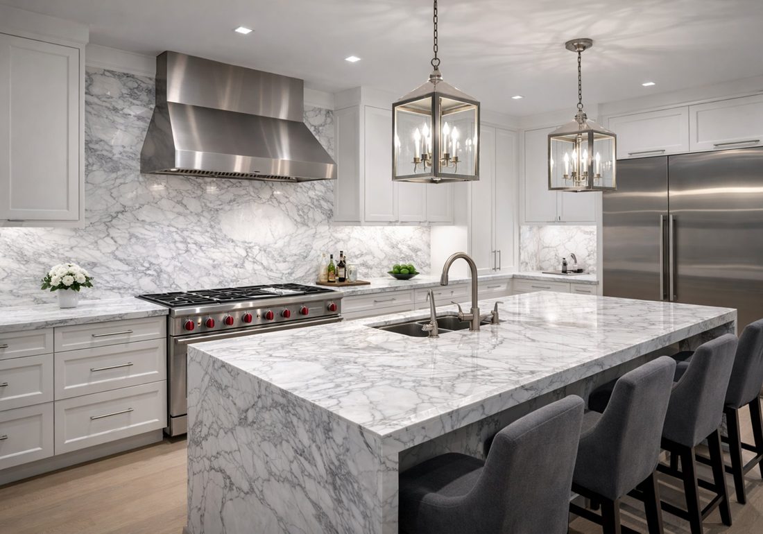 Calacatta Gold Supreme In a room setting
