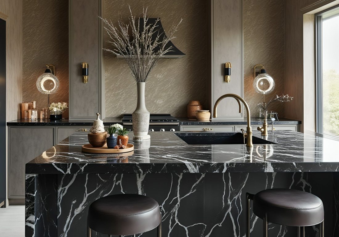 Negro Marquina Supreme In a room setting