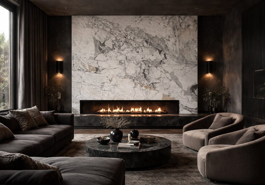 Breccia Capraia In a room setting