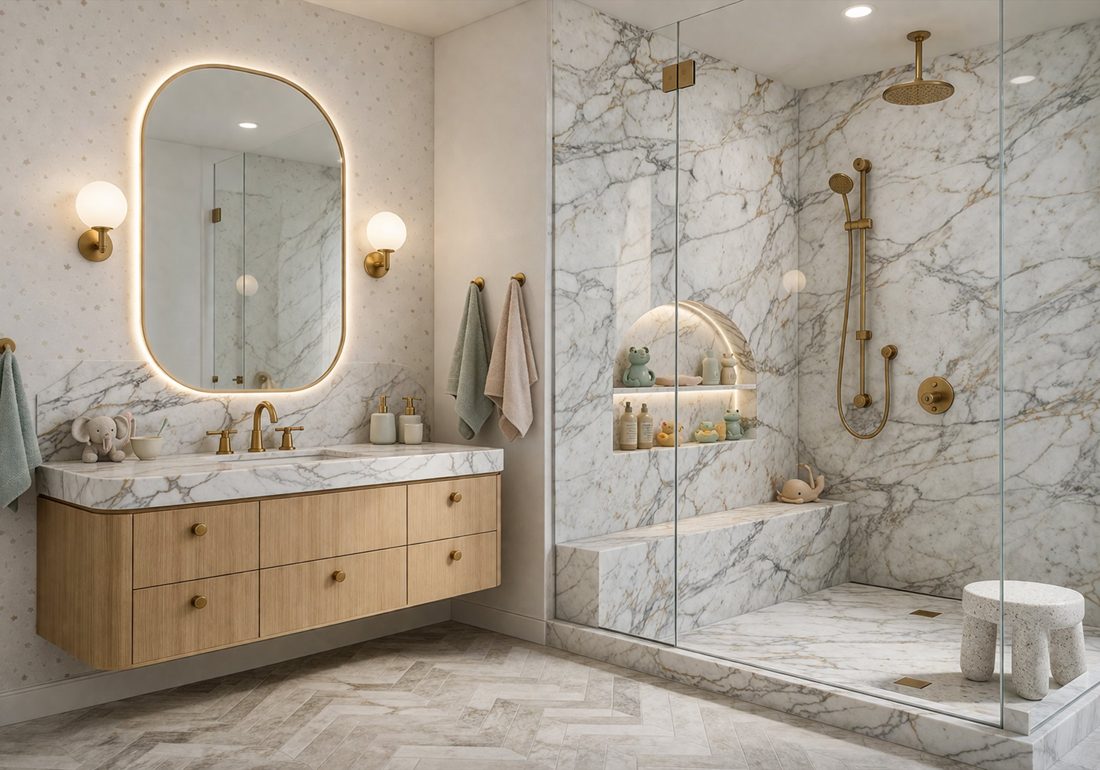 Calacatta Vagli Oro In a room setting