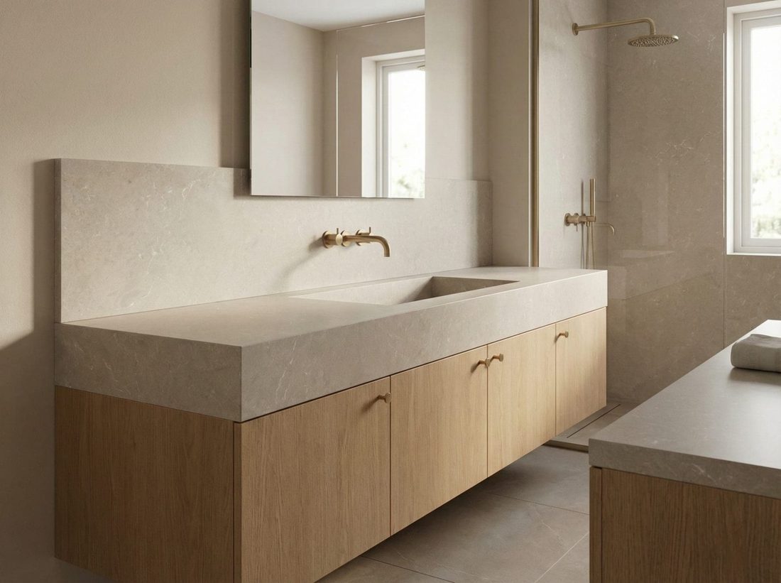 Pompeii Quartz Dolce Vita In a room setting