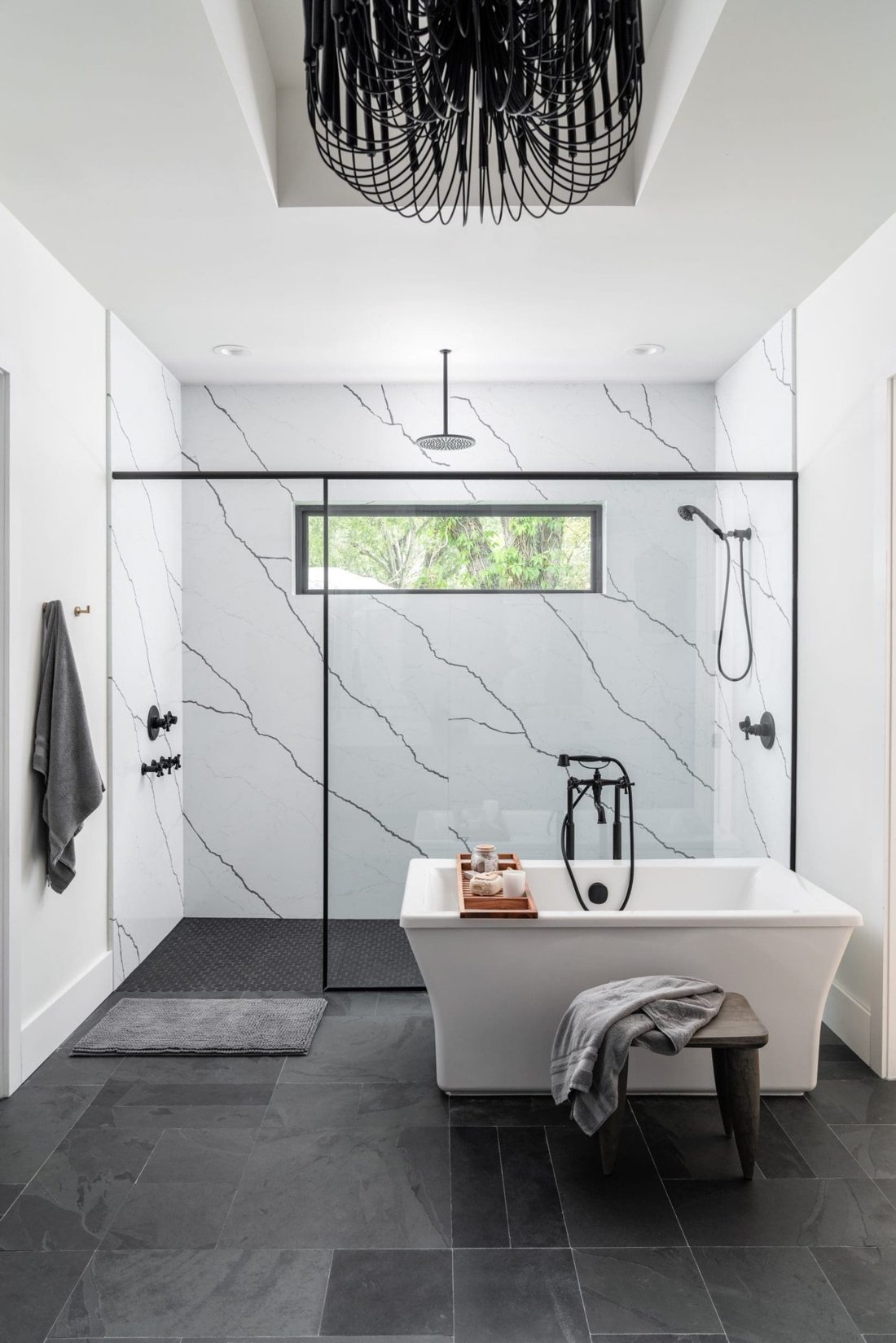 Pompeii Quartz Greylac In a room setting